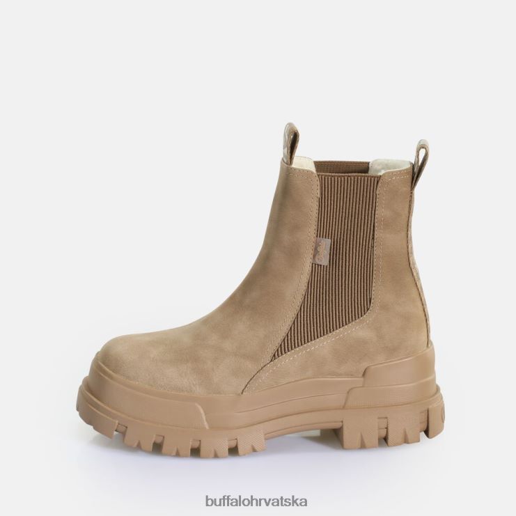 smeđa Buffalo aspha chelsea mid vegansko nubuk krzno |čizme TDD6T580